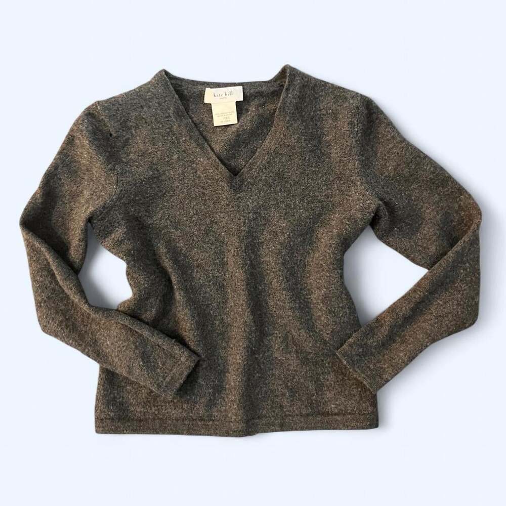 Women's Grey and Brown Jumper